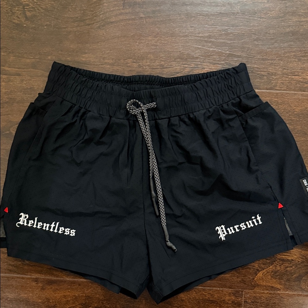 ASRV Black Athletic Shorts